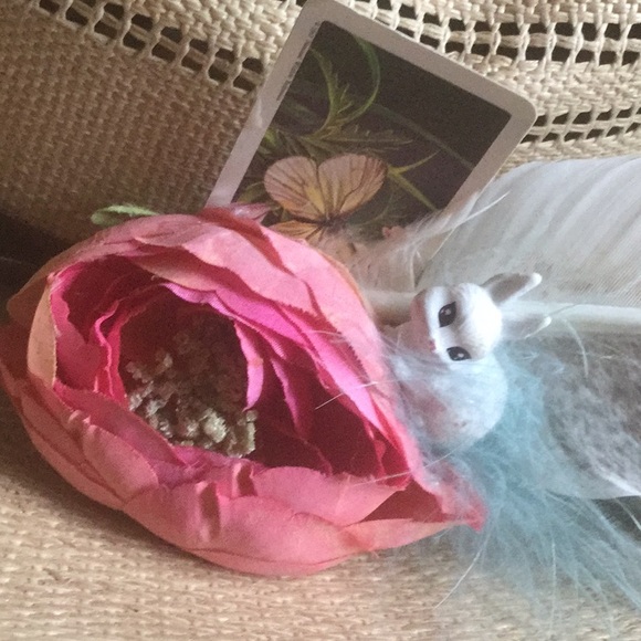 Custom OOAK hat clip feather rodeo cowgirl Coachella festival wanderlust boho - Picture 3 of 7